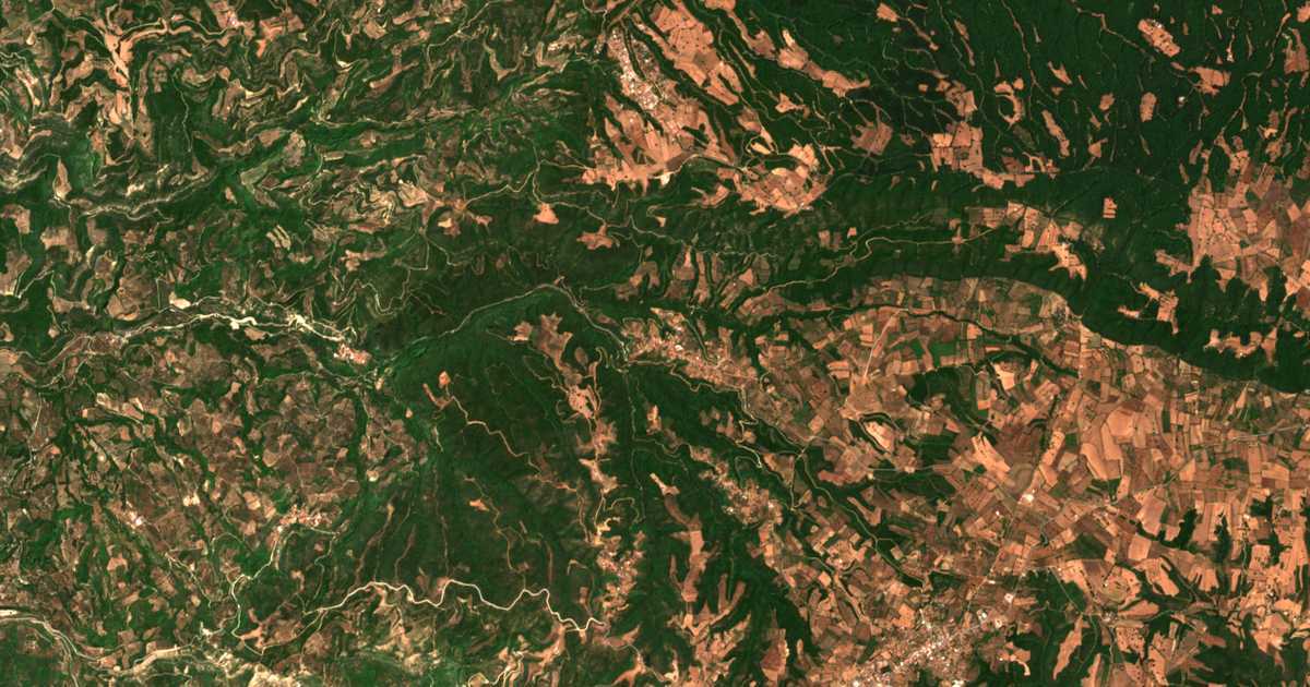 Satellitenkarte von Miléai