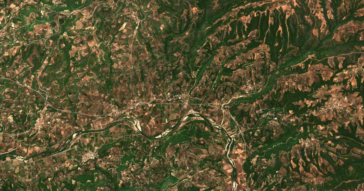 Satellitenkarte von Mouriá