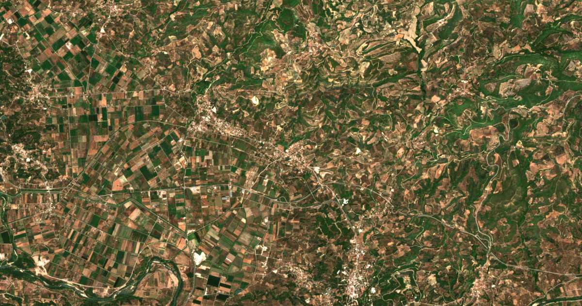 Satellitenkarte von Plátanos
