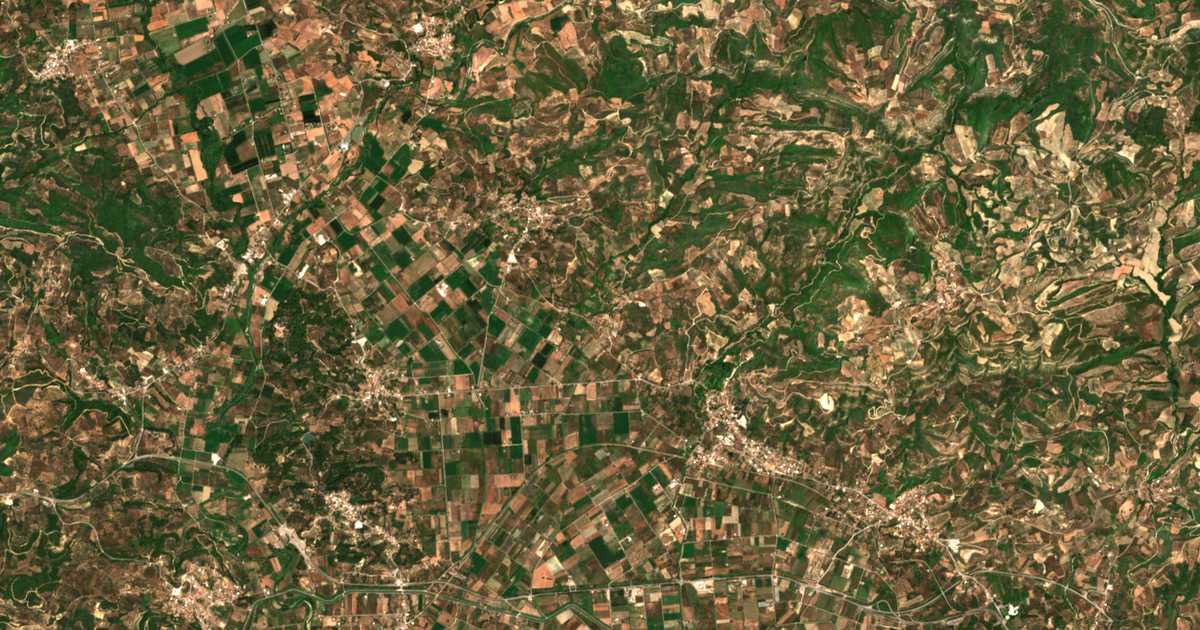Satellitenkarte von Pournárion