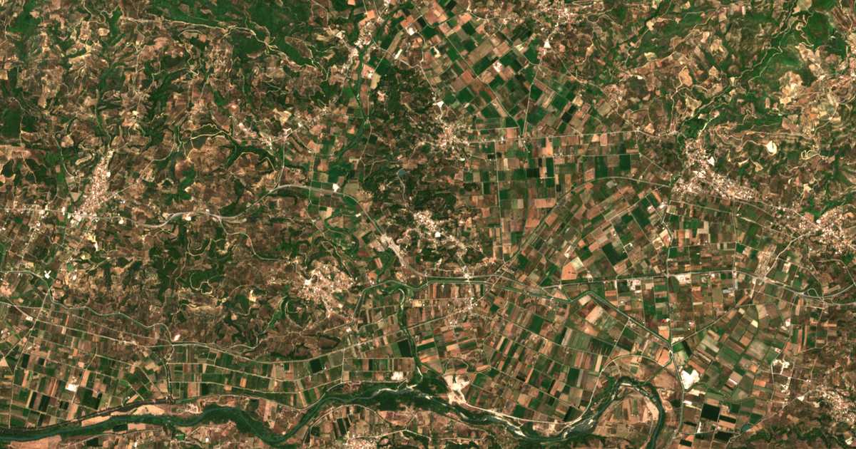 Satellitenkarte von Strefi