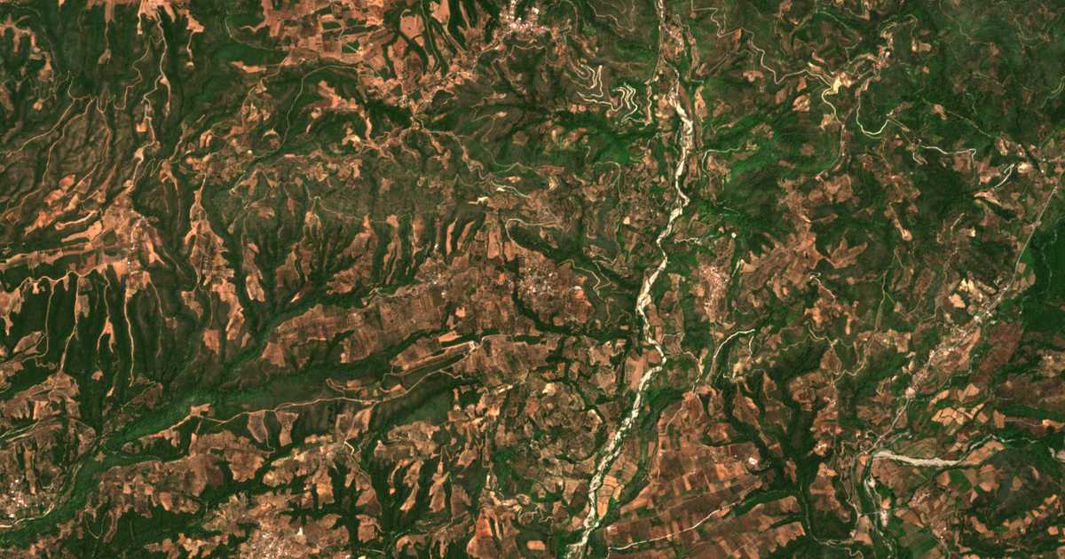 Satellitenkarte von Xirókampos