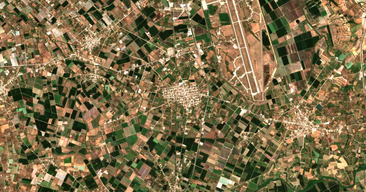Satellitenkarte von Andravída