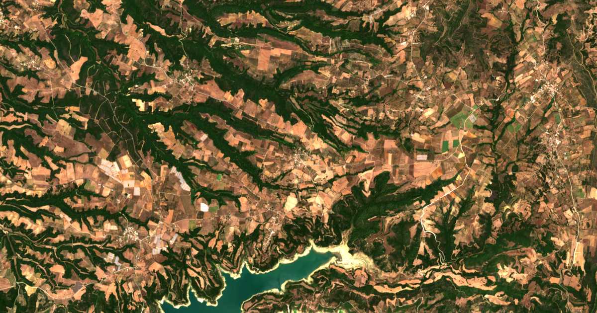 Satellitenkarte von Dáfni