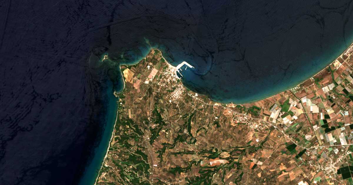 Satellitenkarte von Káto Panagía