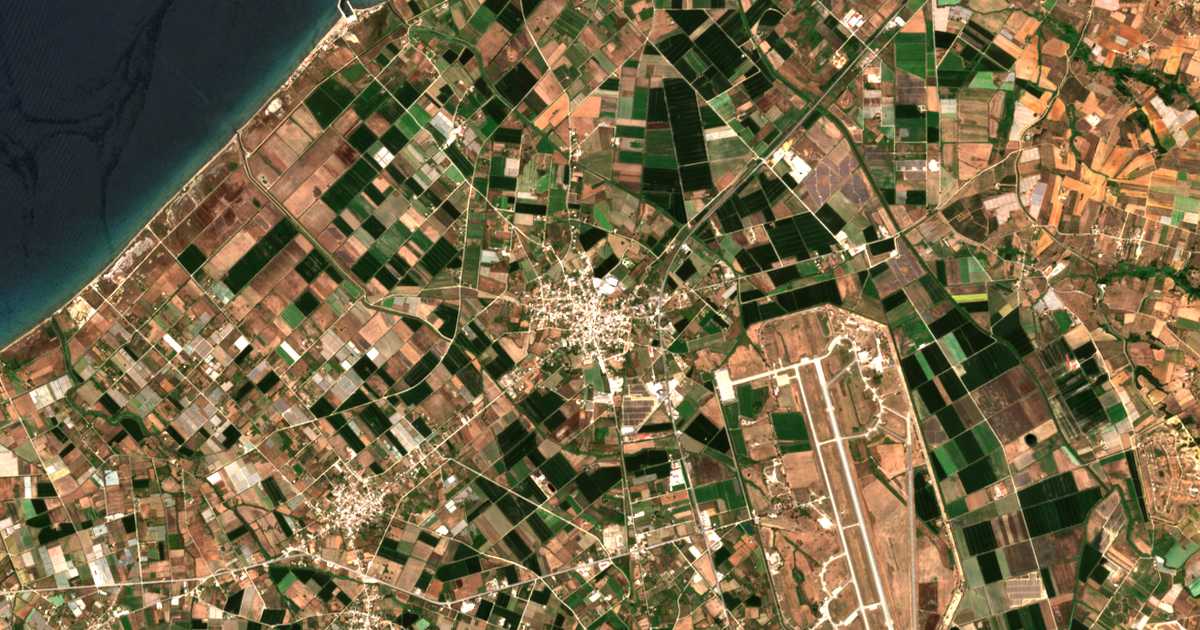 Satellitenkarte von Lechainá
