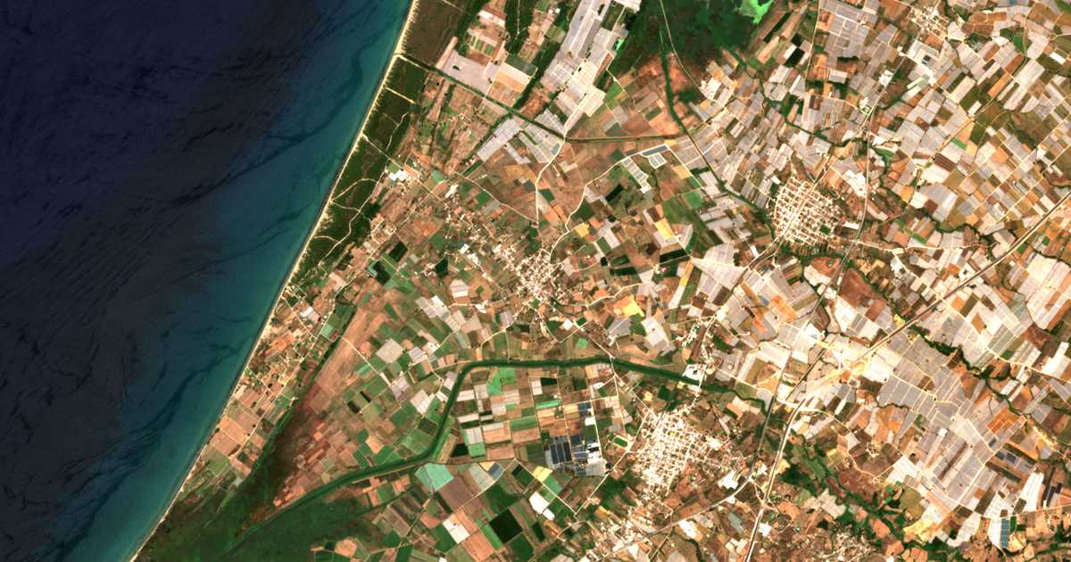 Satellitenkarte von Manolás