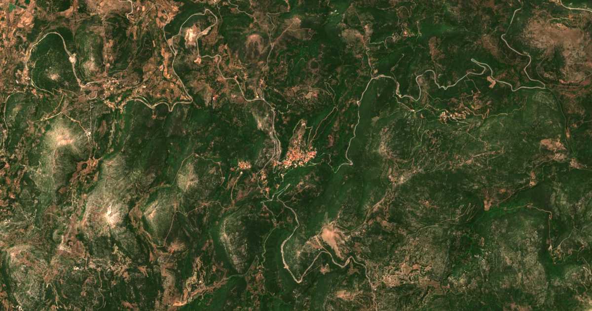 Satellitenkarte von Andrítsaina
