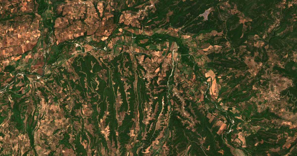 Satellitenkarte von Dafnoúla