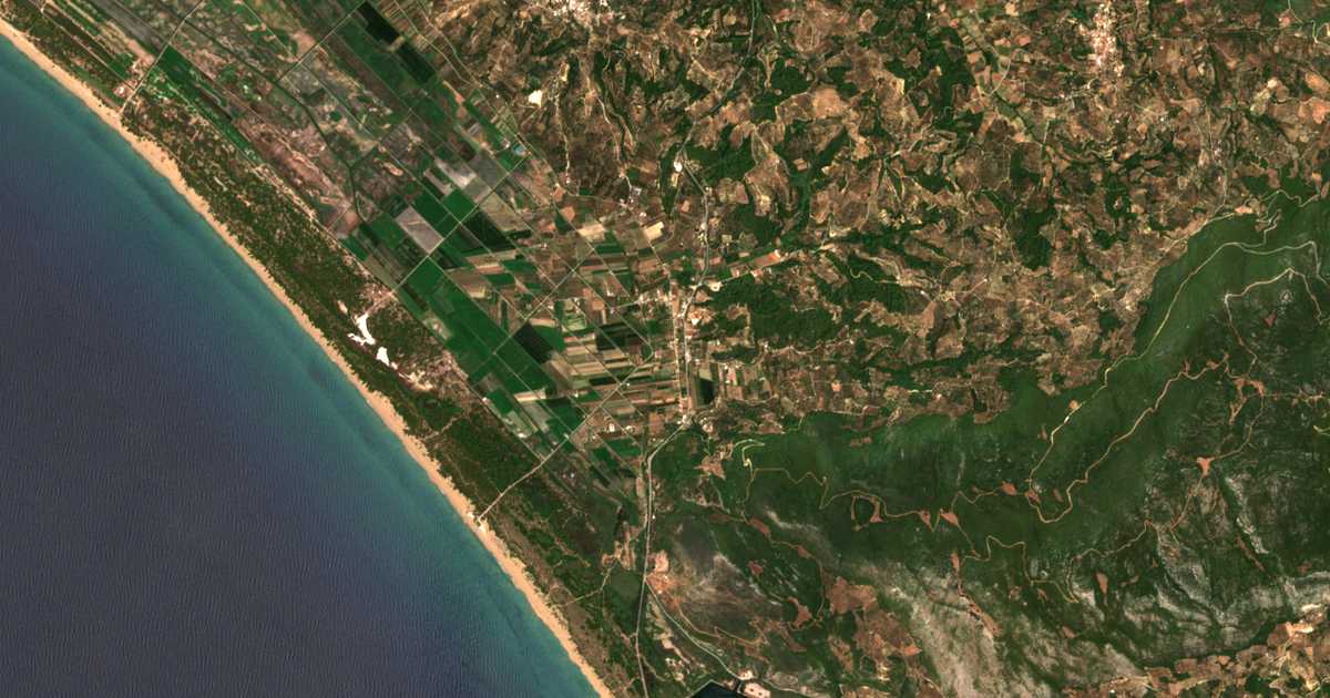 Satellitenkarte von Káto Samikón