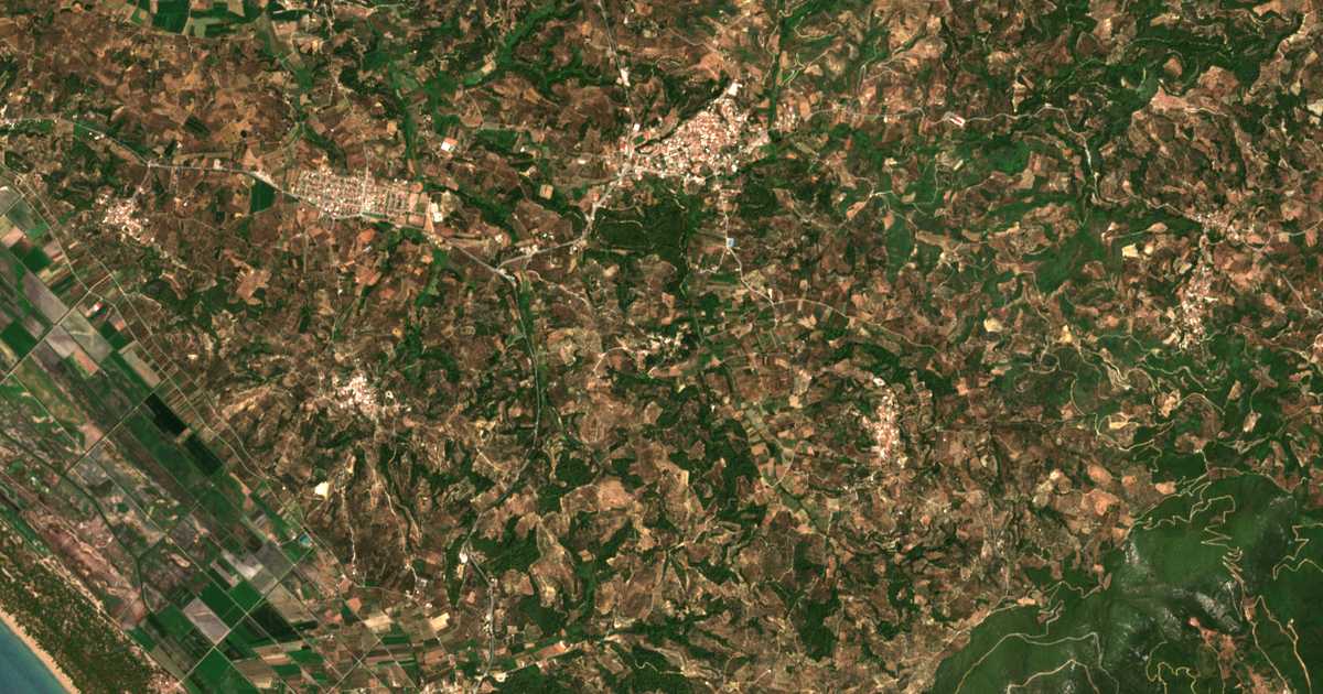 Satellitenkarte von Krounoí