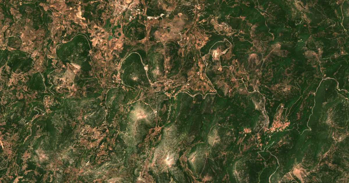 Satellitenkarte von Fanárion