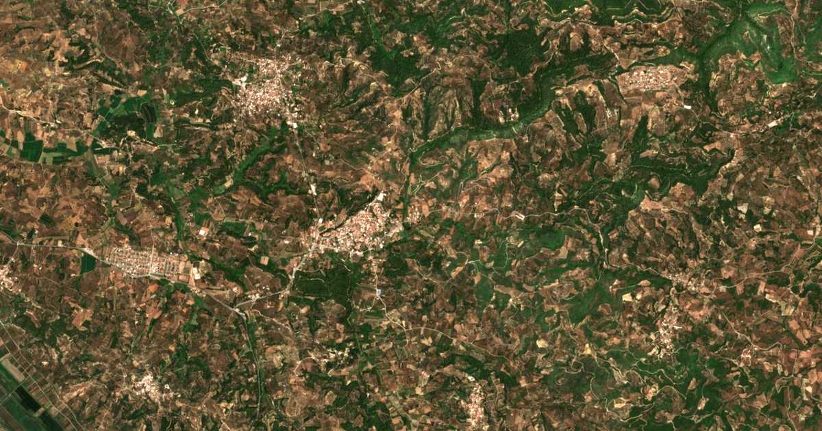 Satellitenkarte von Póros