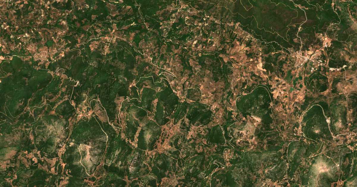Satellitenkarte von Vrestón