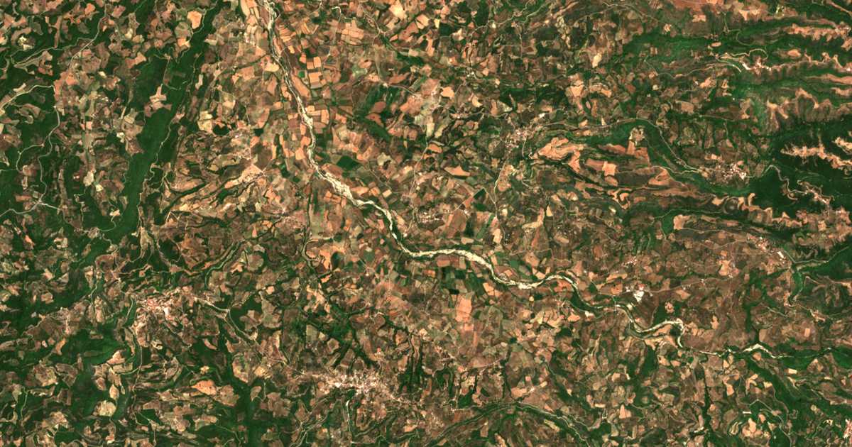 Satellitenkarte von Akropotamiá