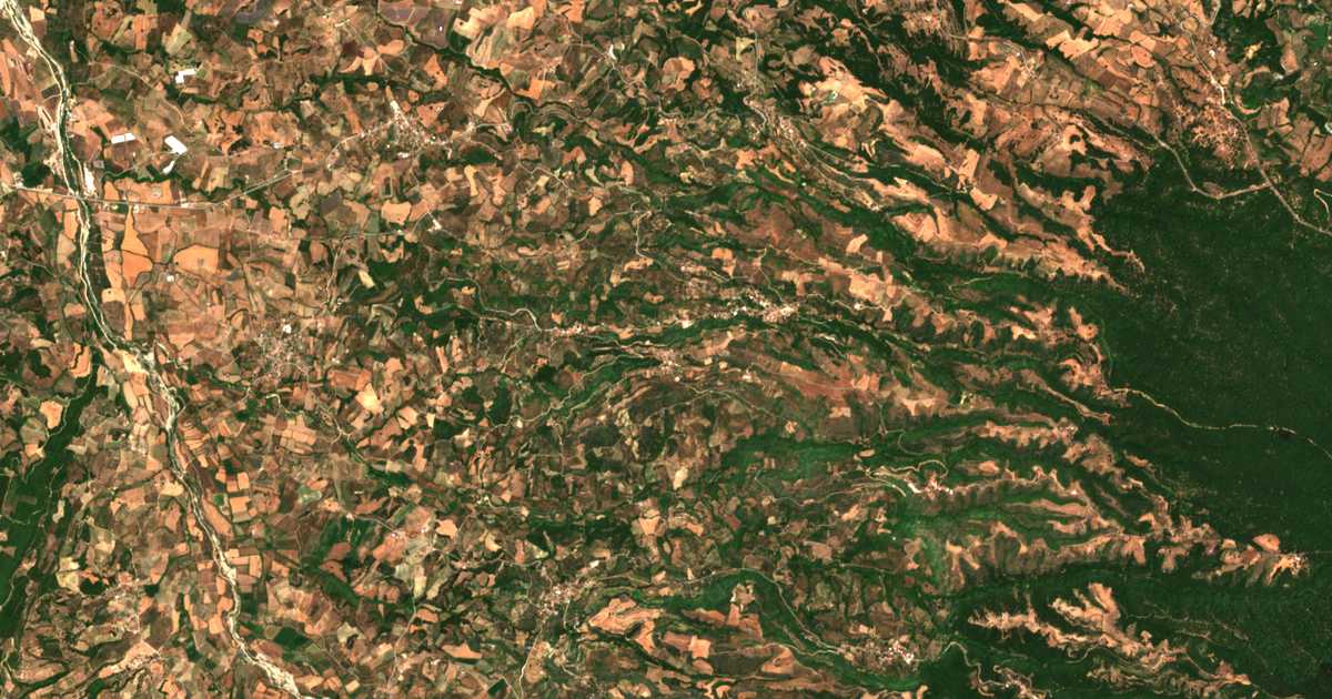 Satellitenkarte von Anthón