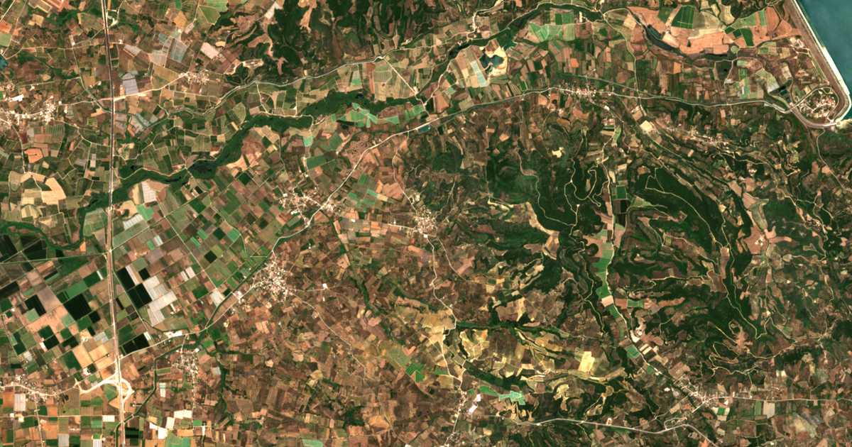 Satellitenkarte von Archaía Ílida
