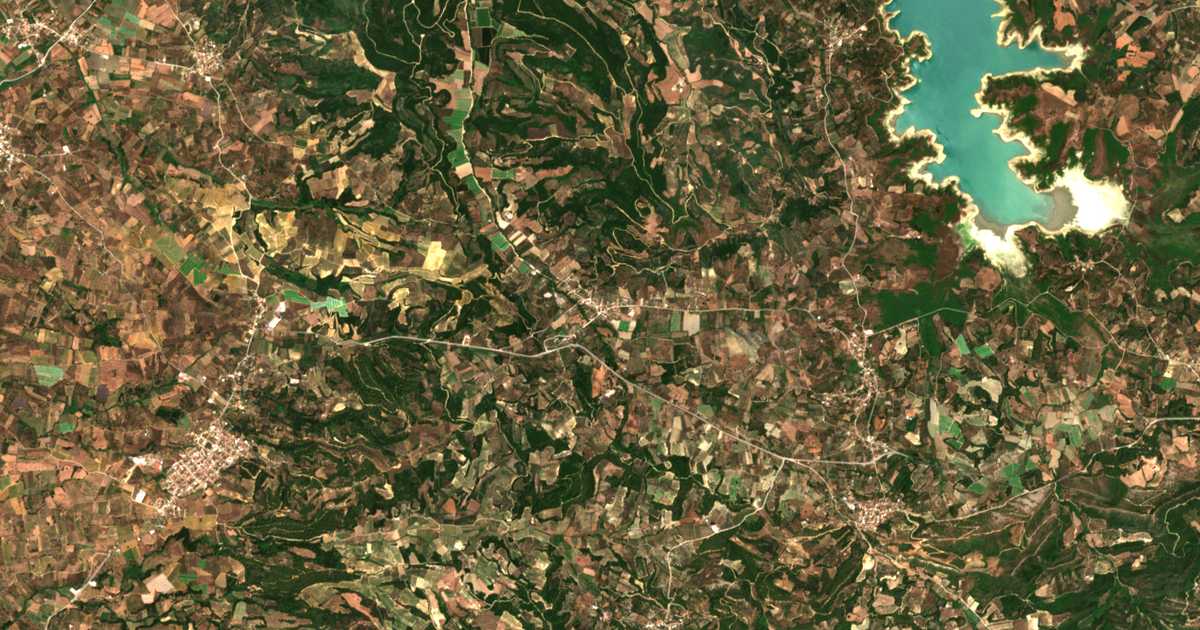 Satellitenkarte von Dáfni