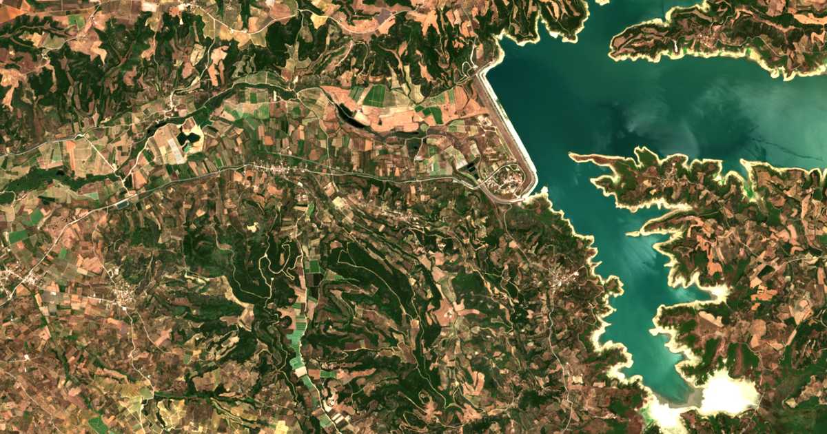 Satellitenkarte von Kolokythás