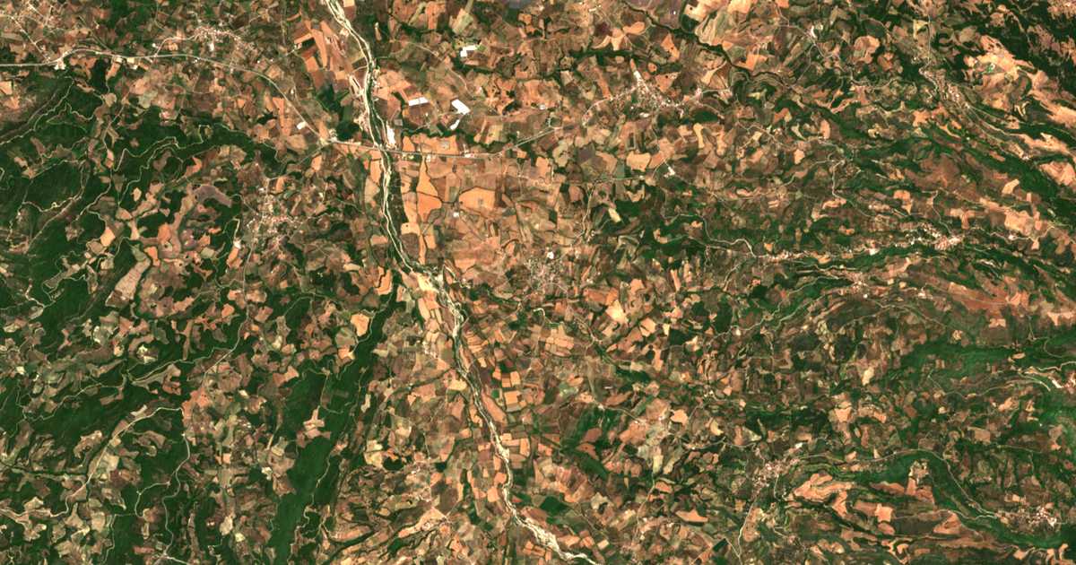 Satellitenkarte von Laganás