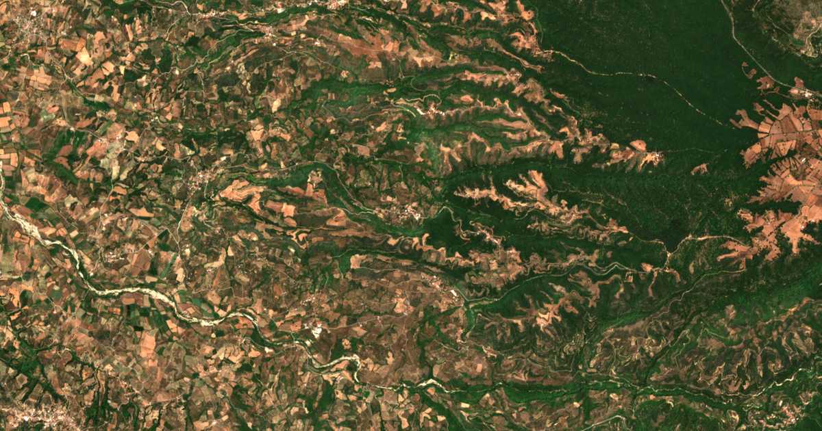Satellitenkarte von Loukás