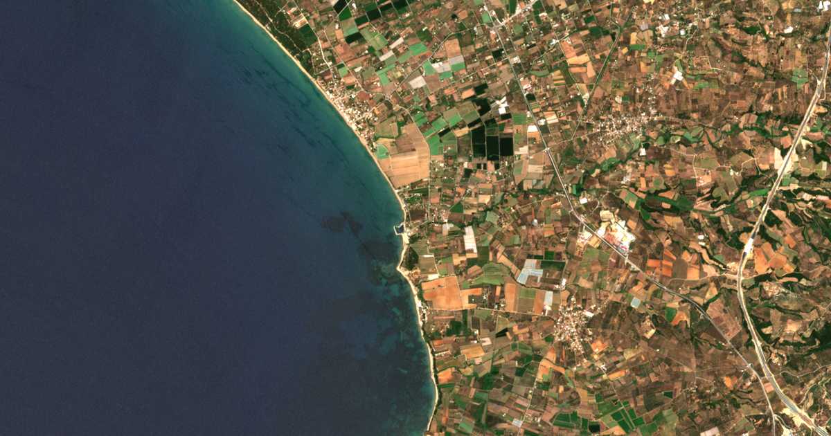 Satellitenkarte von Paloúki