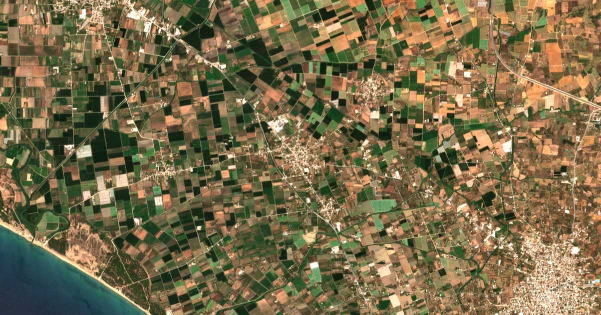 Satellitenkarte von Savália