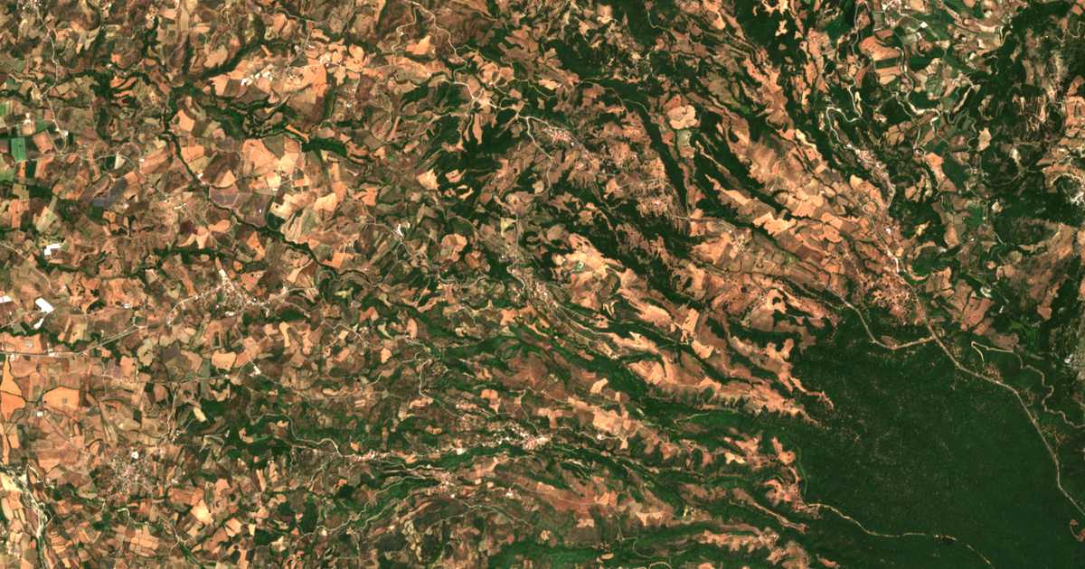 Satellitenkarte von Sklíva