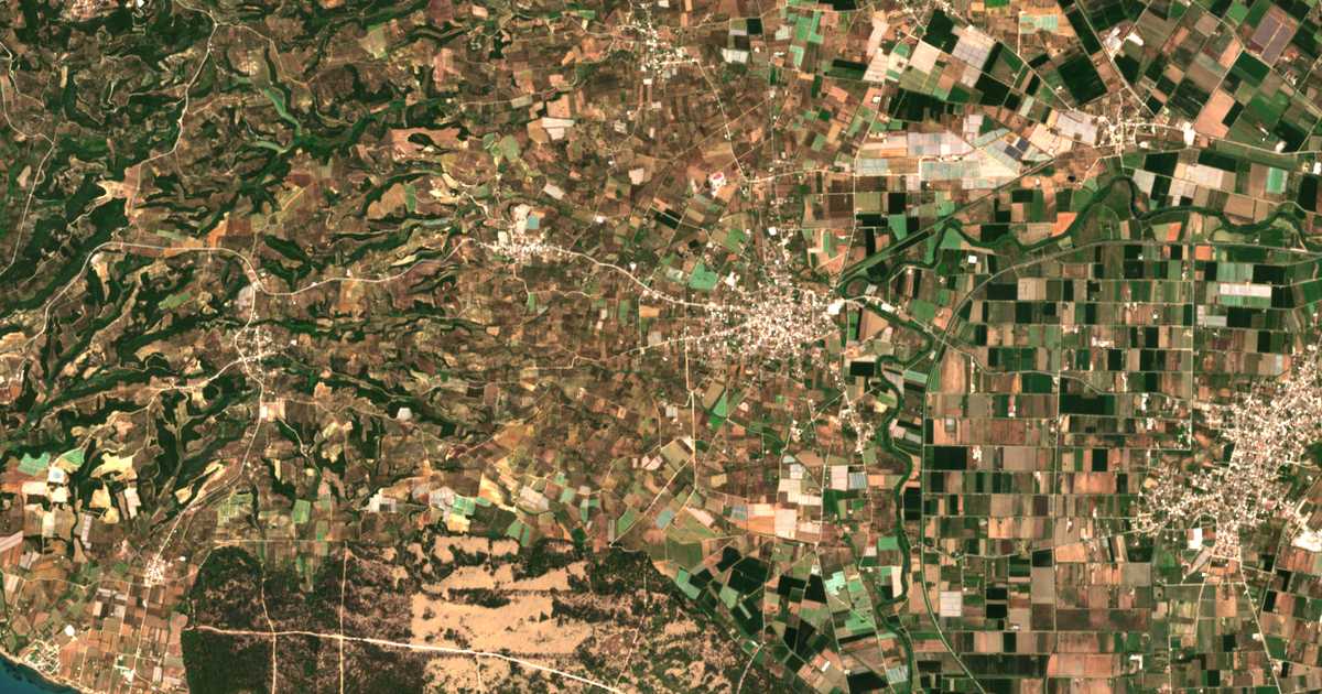 Satellitenkarte von Vatiónas