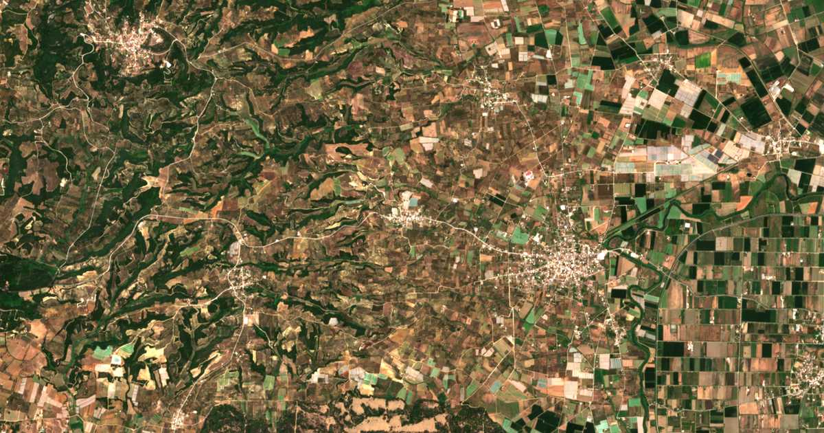 Satellitenkarte von Vranás