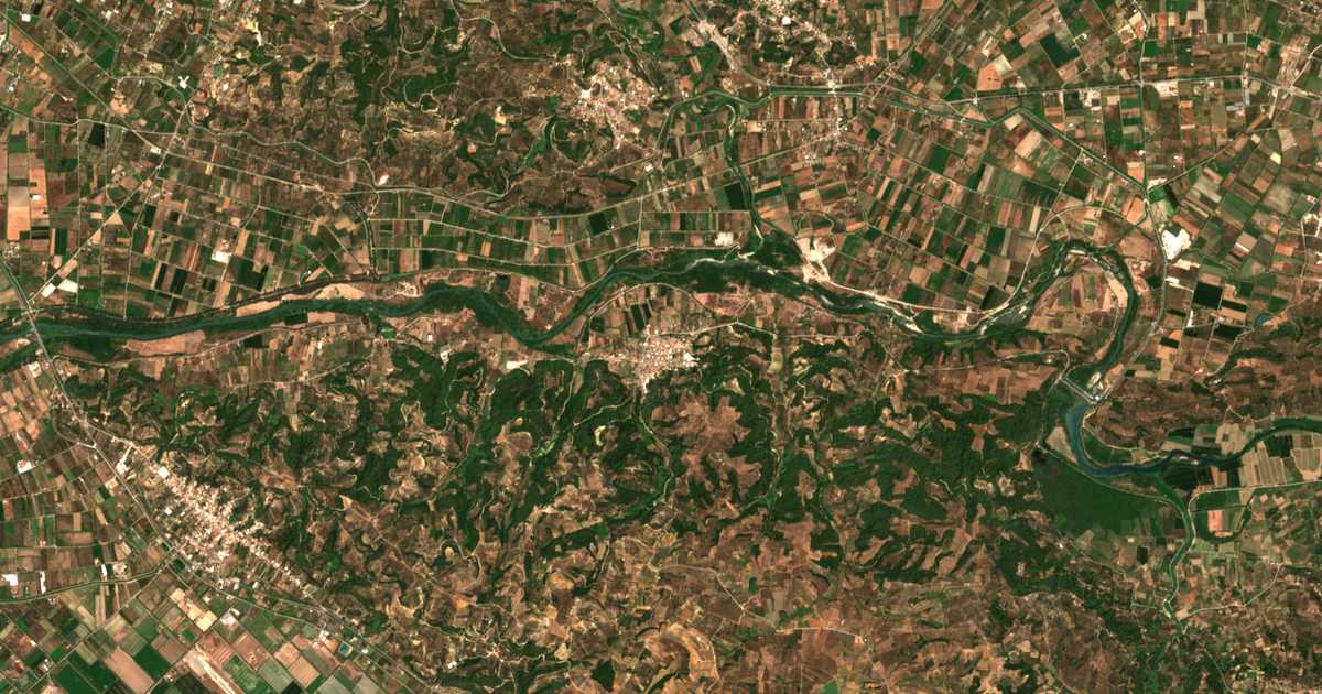 Satellitenkarte von Alfeioúsa