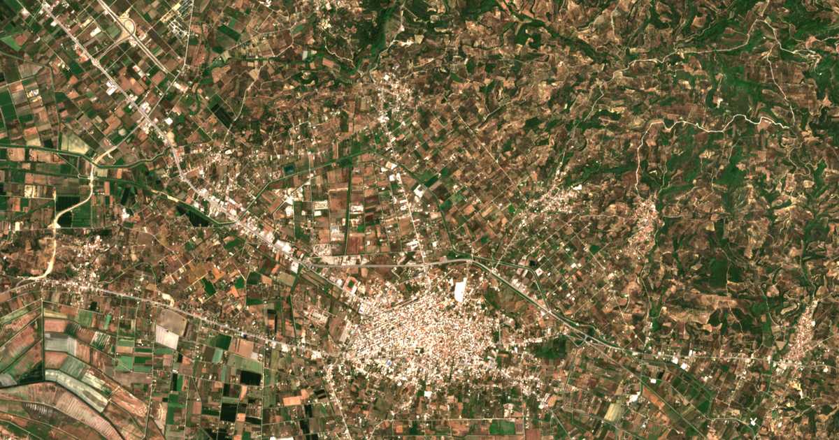 Satellitenkarte von Anthópyrgos