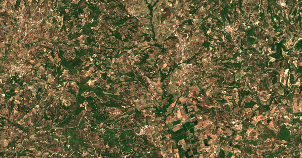 Satellitenkarte von Arvanítis
