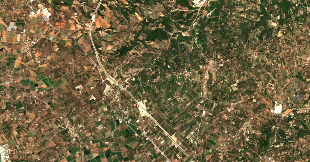 Satellitenkarte von Kapandrítion