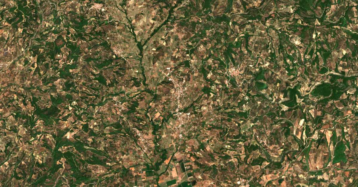 Satellitenkarte von Karátoulas