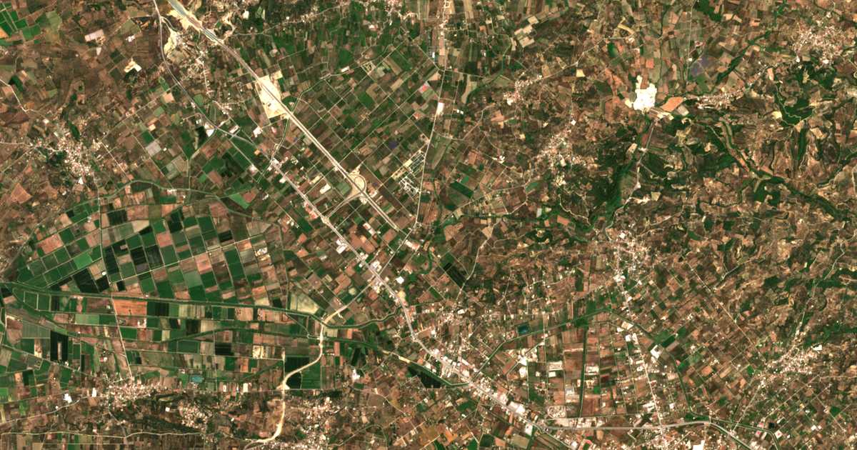 Satellitenkarte von Keramidiá