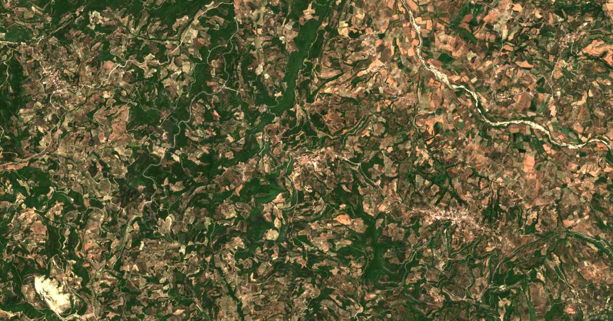 Satellitenkarte von Koutsochéra