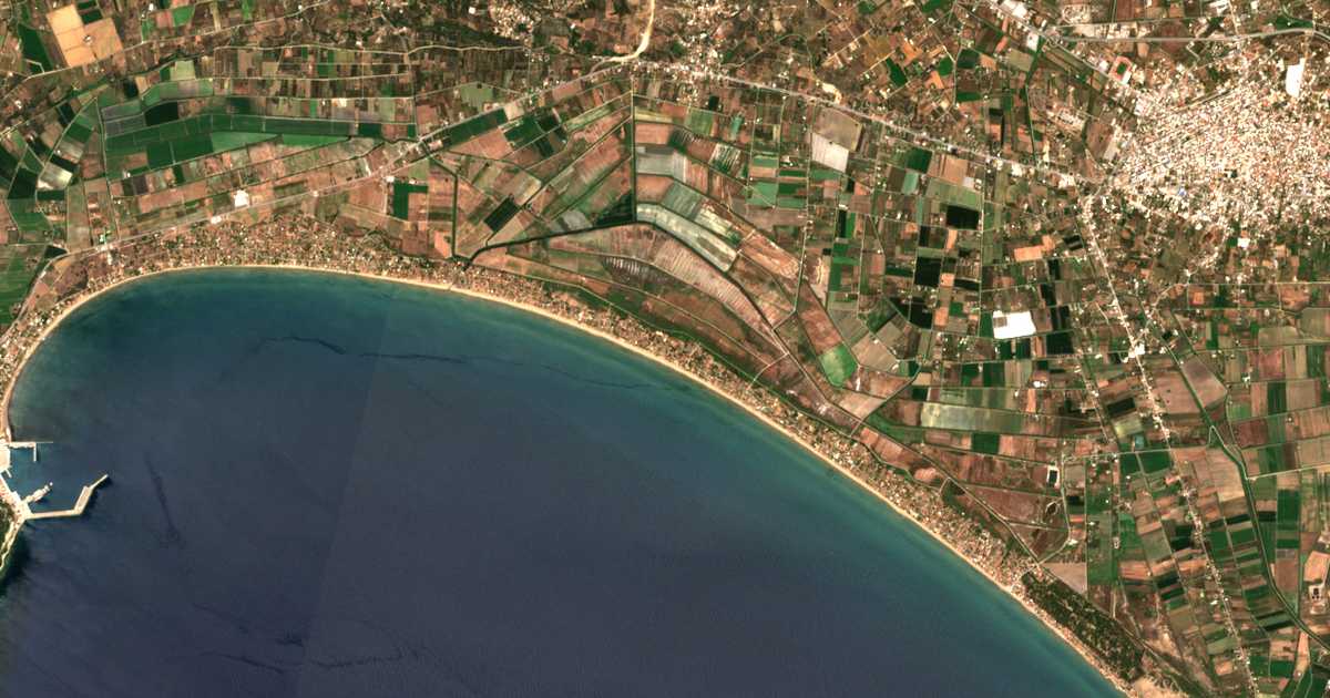 Satellitenkarte von Kyaní Aktí