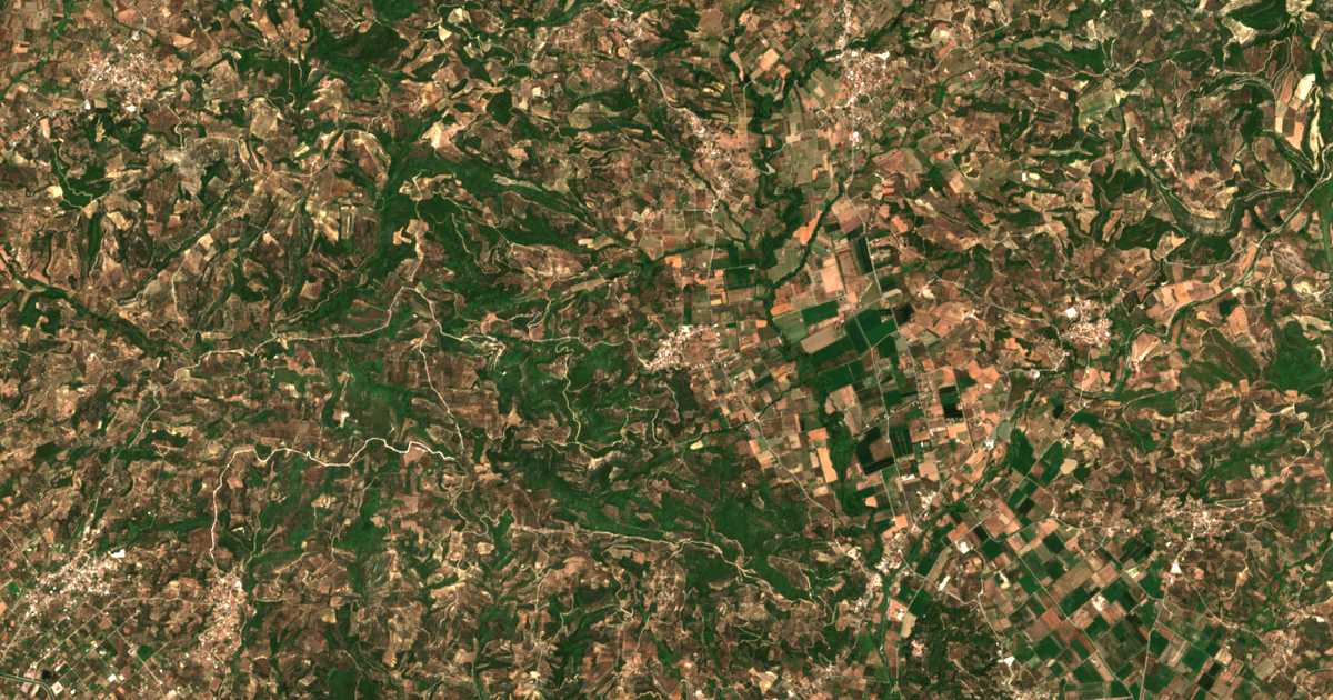 Satellitenkarte von Lánthion