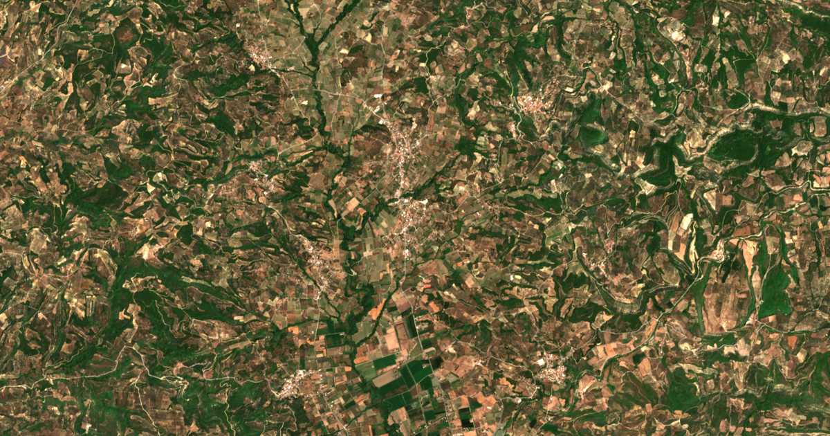 Satellitenkarte von Magoúla