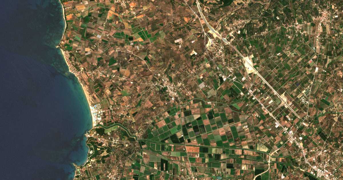 Satellitenkarte von Myrtéa