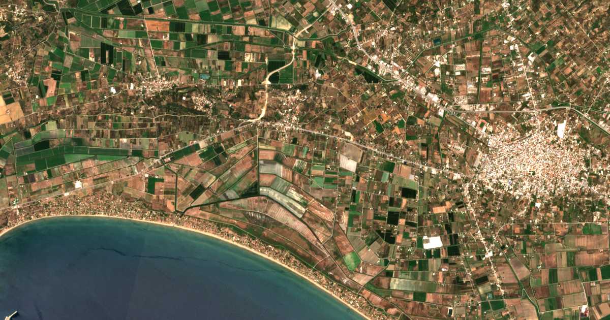 Satellitenkarte von Palátas