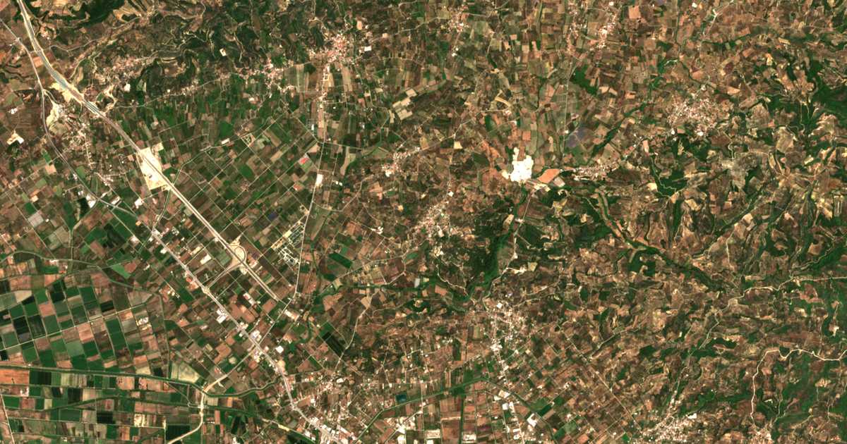 Satellitenkarte von Prásinon