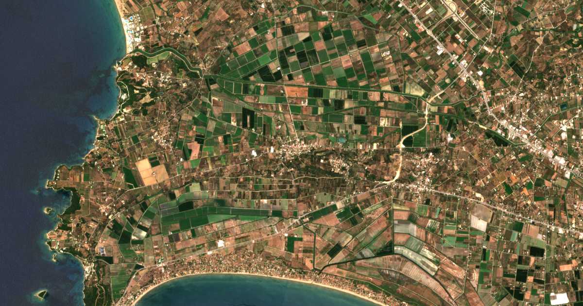 Satellitenkarte von Skourochórion