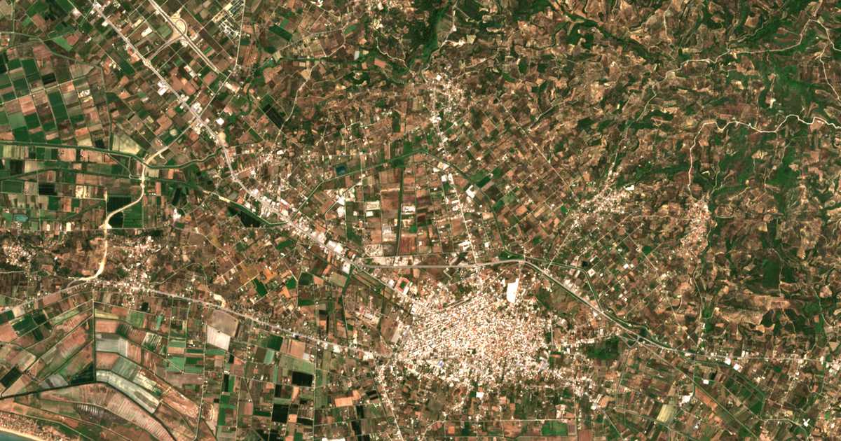 Satellitenkarte von Syntriáda