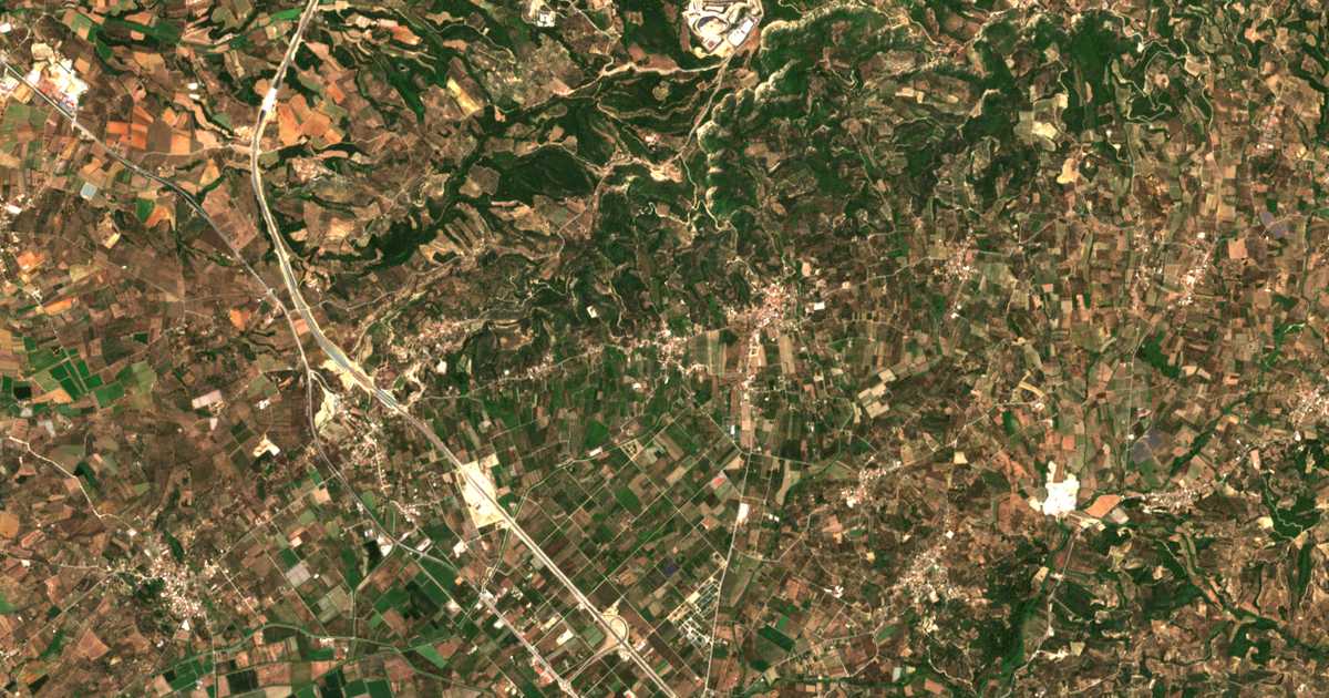 Satellitenkarte von Xylokéra