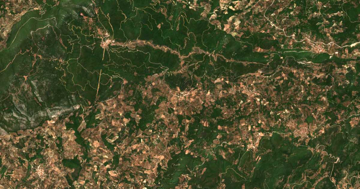 Satellitenkarte von Artémida