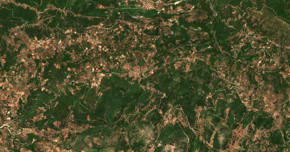 Satellitenkarte von Chrysochóri