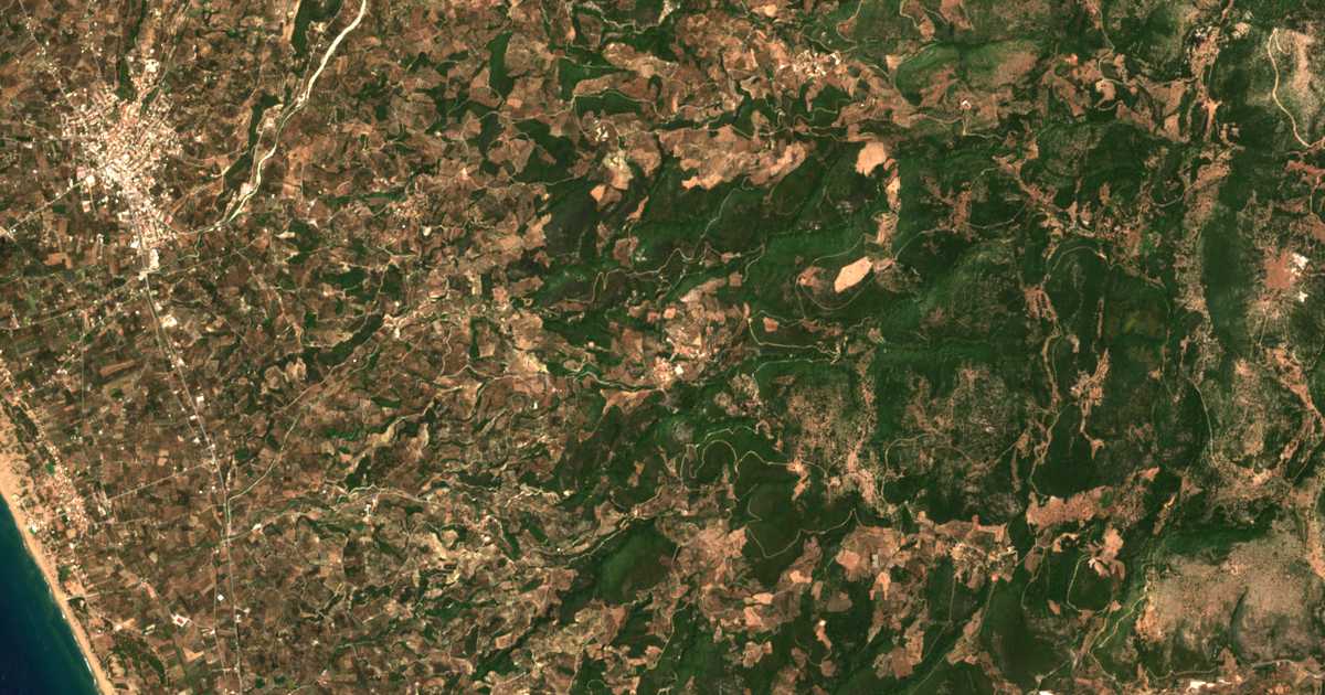 Satellitenkarte von Kalídona