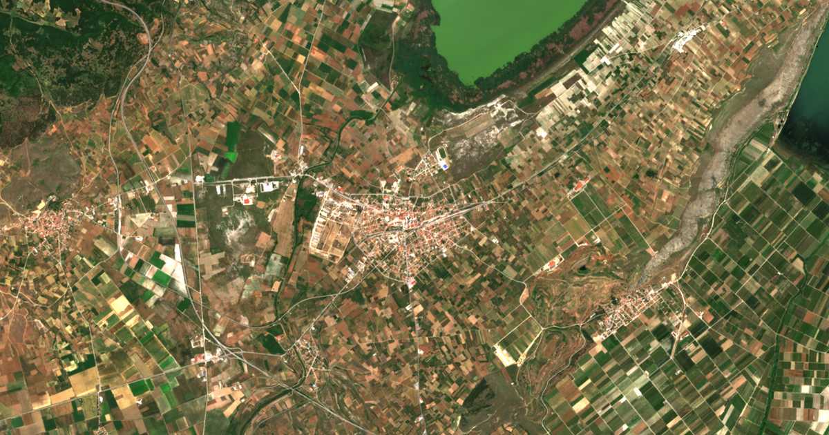 Satellitenkarte von Amyndeo